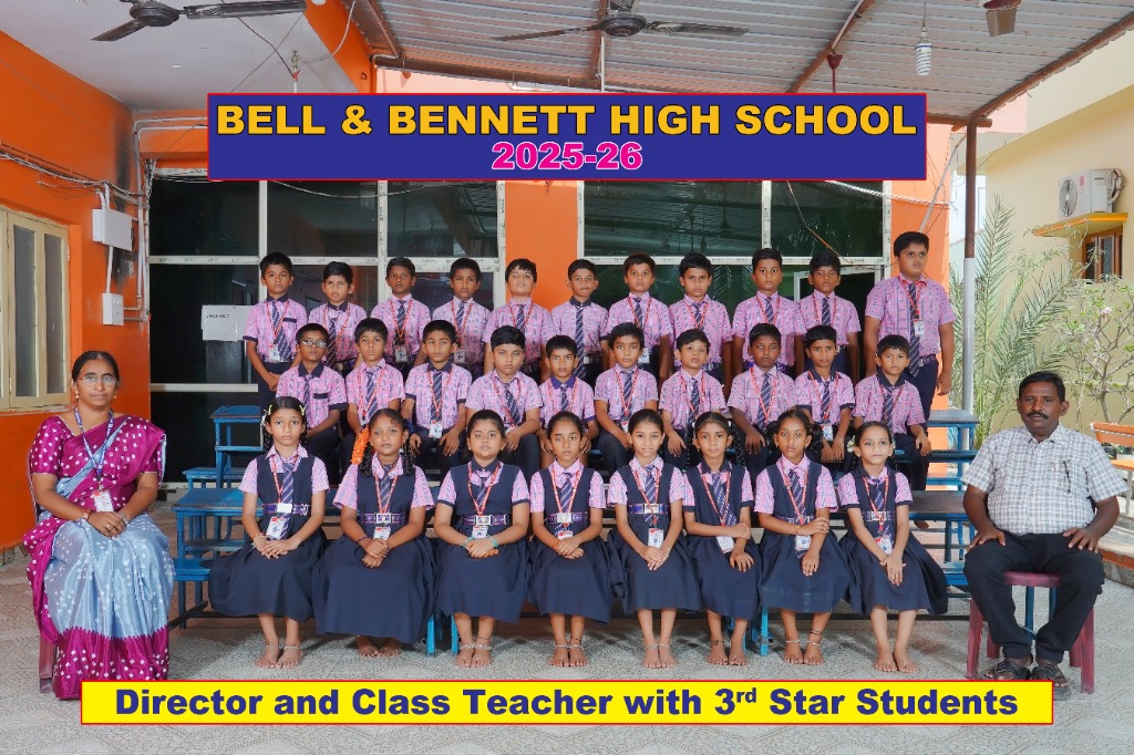 Director and Class Teacher with 3rd Star Students