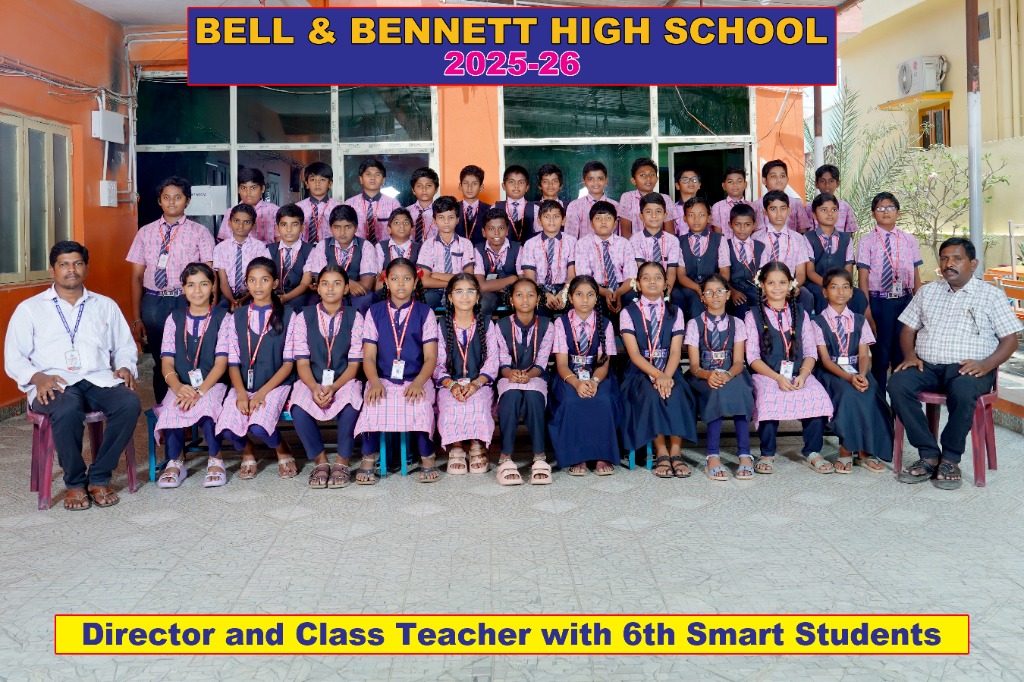 Director and Class Teacher with 6th Smart Students