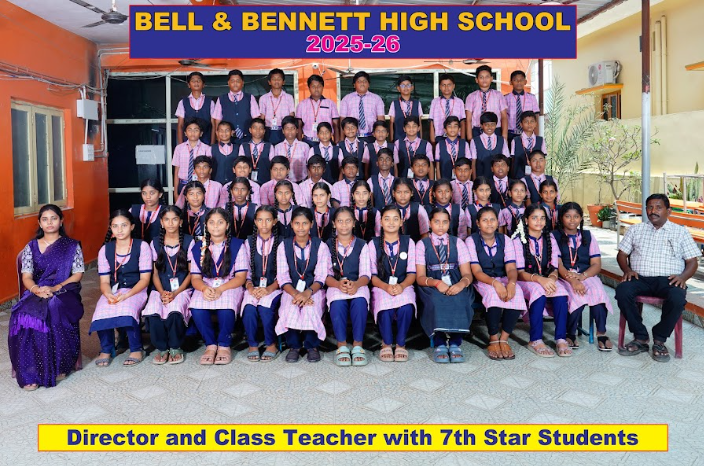 Director and Class Teacher with 7th Star Students